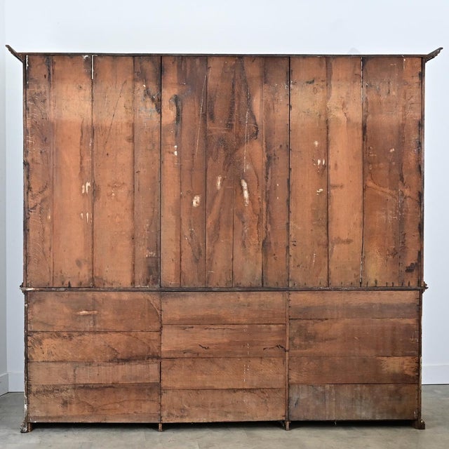 French 19th Century Stripped Oak Bibliotheque For Sale - Image 14 of 15