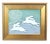 2020s Folk Art Hopping Bunnies Rabbits Hares Oil Painting Including the Antiqued Gold Wood Frame For Sale - Image 5 of 5