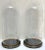 Late 20th Century Late 20th Century English Victorian Glass Display Domes/ Cloches with Stands - A Pair For Sale - Image 5 of 13