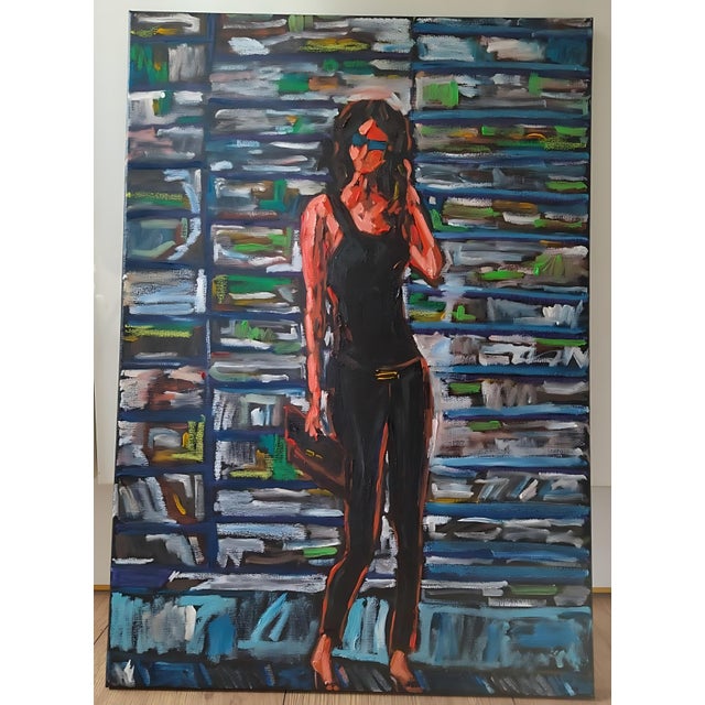Natalia Vypritskaia, the Noise of the City, Oil on Canvas For Sale - Image 9 of 9