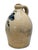 1840s Antique Blue Flower Decorated 2 Gallon Stoneware Spirits Jug by Lyons in Erie Canal Region New York For Sale - Image 11 of 18