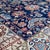 Navy Blue Persian Mahal Hand-Knotted Wool Rug - 8' X 9'11" For Sale - Image 16 of 17
