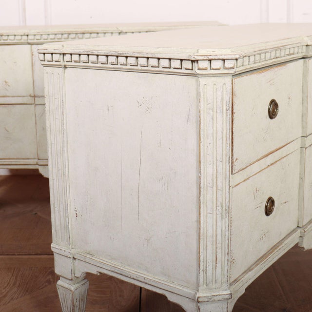 Swedish Breakfront Commodes, Set of 2 For Sale - Image 10 of 12