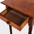Antique Sheraton Mahogany & Birds Eye Maple 1 Drawer Side Stand With Twist Carved Tapered Legs C1830 Measures - 28 7/8" x...