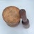 Antique French Turned Wood Primitive Industrial Apothecary Mortar and Pestle or Planter For Sale - Image 10 of 11
