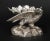 This is a charming pair of antique Victorian silver plated salts each in the form of an eagle and in Baroque taste, circa...