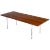 Hans Wegner Signed Rosewood Coffee Table on Chrome Cylinder Legs For Sale
