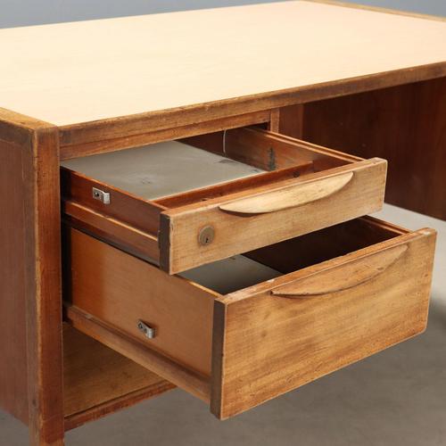 Mid 20th Century Wooden Desk with Drawers, 1960s For Sale - Image 5 of 10