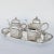 Italian Silver Tea Set Late 19th Century Dimensions 25 in L x 11.8/5 in W (Tray) 8.5 in H x 11 in W x 3 3/4 in D (Teapot)...