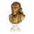 19th Century French Gilt Bronze Bust of Benjamin Franklin After Houdon on Marble For Sale