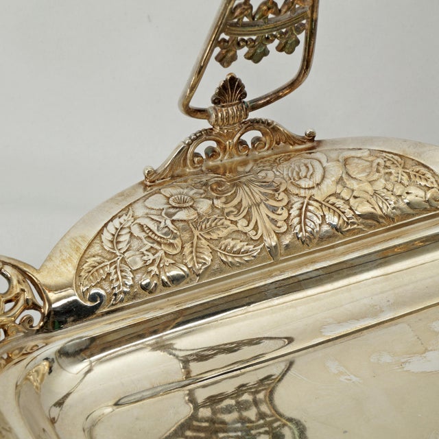 Late 19th Century James Tufts Victorian Silver Plate Cake Basket Circa 1870 For Sale - Image 9 of 12