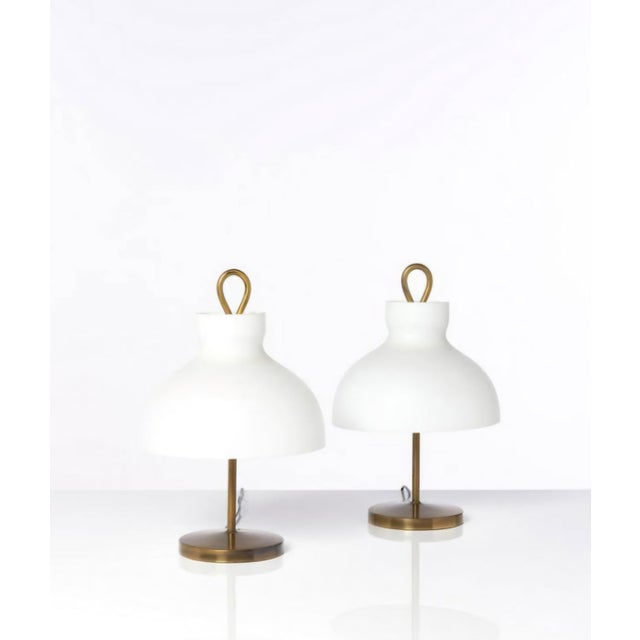 Azucena Vintage LTA3 Arenzano Small Model Table Lamp in Brass by Ignazio Gardella for Azucena, 1950s For Sale - Image 4 of 18