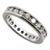 Channel Set Platinum Diamond Eternity Band Size 7.75 For Sale