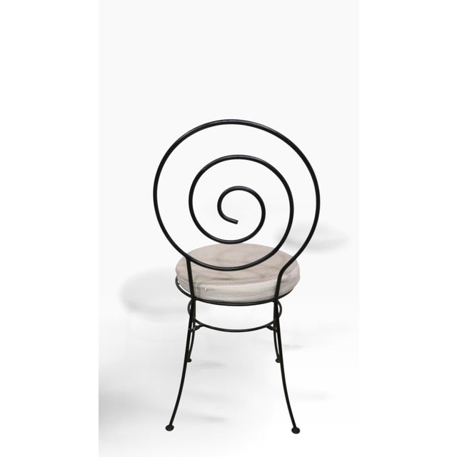 Late 20th Century 3 Pc. Wrought Iron Garden Patio Poolside Cafe Bistro Set For Sale In New York - Image 6 of 15