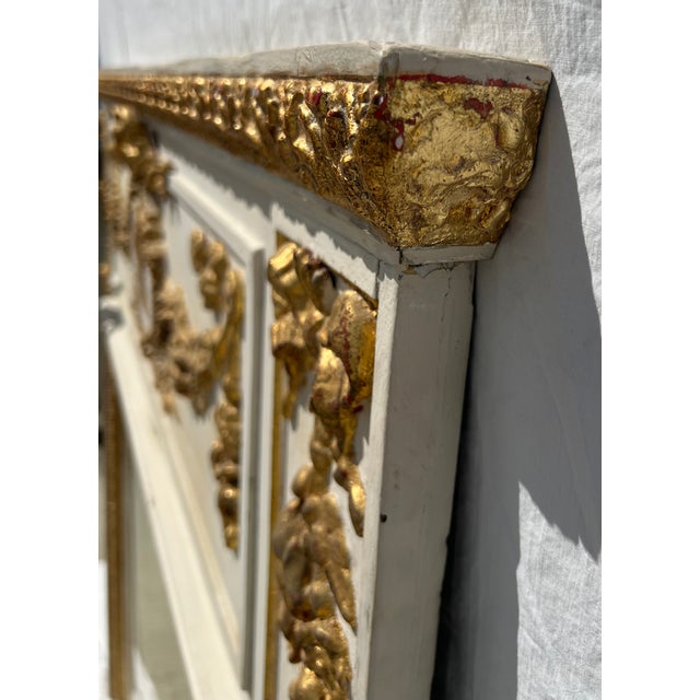 19th Century French Trumeau Mirror For Sale - Image 12 of 16
