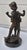 Metal Vintage Solid Bronze Boy Sculpture Statue Marble Base 12” H For Sale - Image 7 of 13