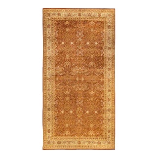 Mogul, One-of-a-Kind Hand-Knotted Area Rug in Orange, 8' 1" x 15' 7" For Sale