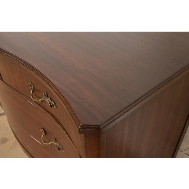 French Provincial Louis XV Carved Mahogany Dresser by White Furniture, Circa 1960s For Sale - Image 10 of 15