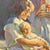 Impressionist Flute Players- Original Serigraph by Artist Don Hatfield 1990 For Sale - Image 3 of 12
