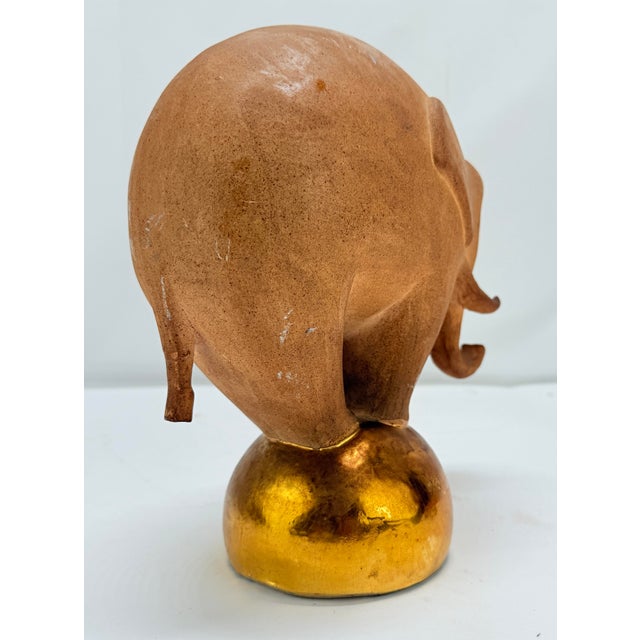 Maurice Dufrène Maurice Dufrêne (1876–1955), French Art Deco "Balancing Elephant" Sculpture For Sale - Image 4 of 11