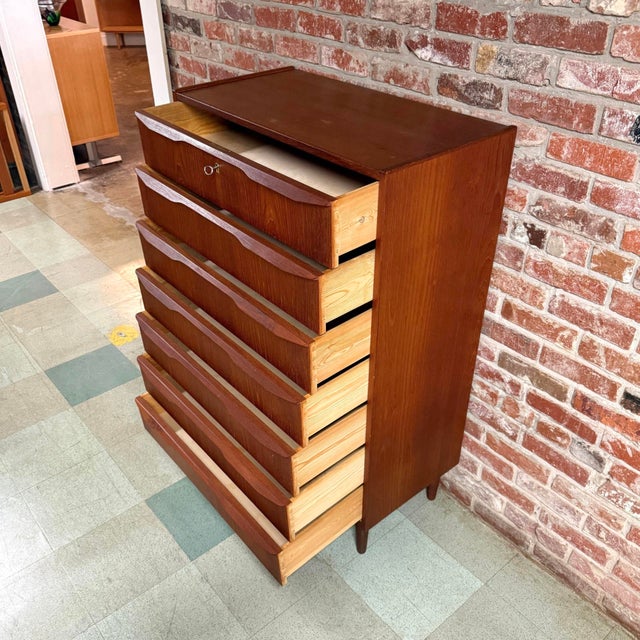 Danish Teak Chest of Drawers by Tibergaard Møbler, Attributed For Sale - Image 6 of 9