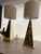 Pyramid Lamps in Brass, 1980s, Set of 2 For Sale - Image 11 of 18