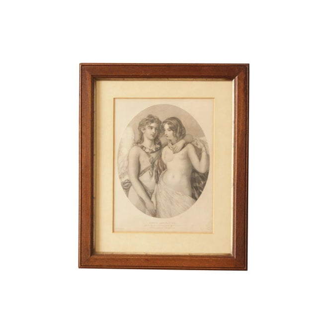 19th C. American Engraving, 'Cupid and Psyche' For Sale - Image 12 of 12
