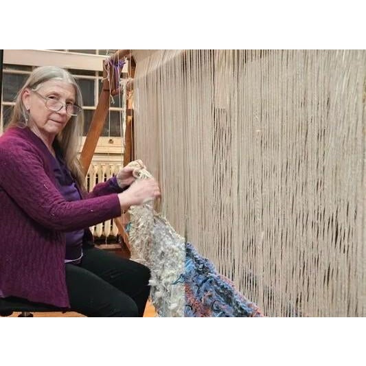 Trinity II is part of the Law of Three Series of Hand Woven Tapestries designed and woven by hand by Myra Reichel who was...