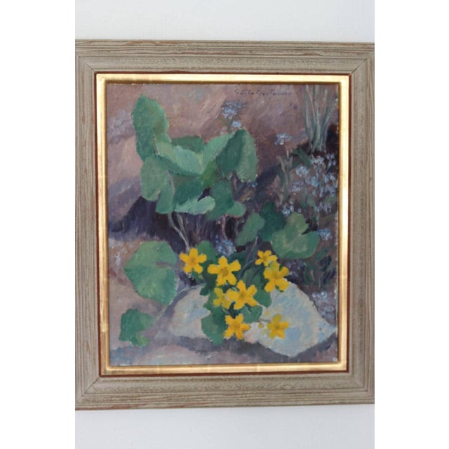 Gösta Gustavson, Bloomer, 1960s, Oil on Panel, Framed For Sale - Image 12 of 16