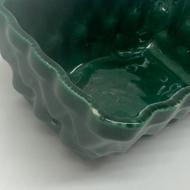 Mid-Century Mixed Greens Textured Planter Curation - Group of 3 For Sale - Image 12 of 12