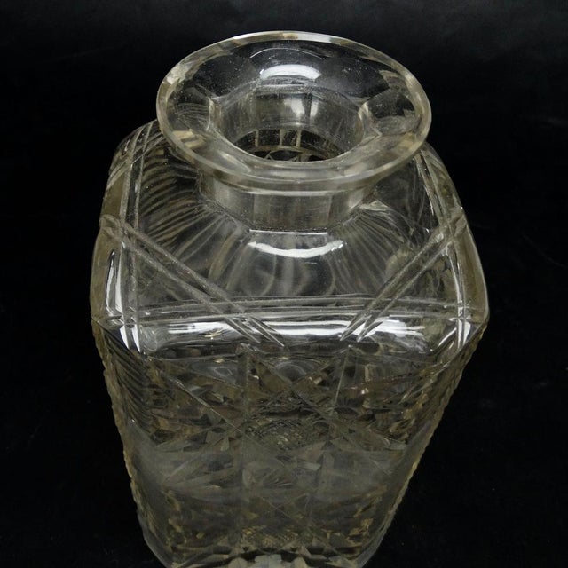 Glass Art Deco Whiskey Carafe, Belgium, 1930s For Sale - Image 7 of 15