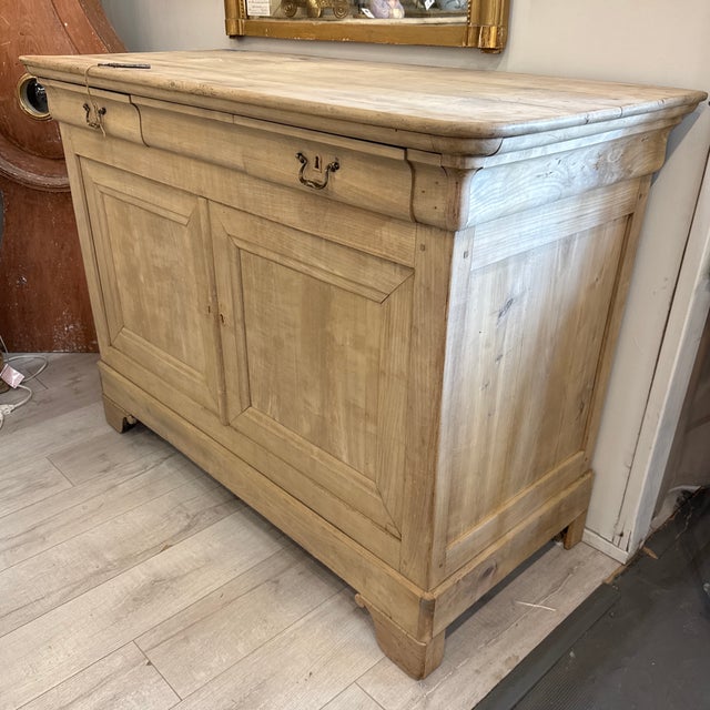 Mid 19th Century Antique French Louis Philippe Bleached Buffet For Sale - Image 5 of 9