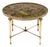 Maison Bagues Eglomized Glass Side Table, Brass, Art Deco Period For Sale