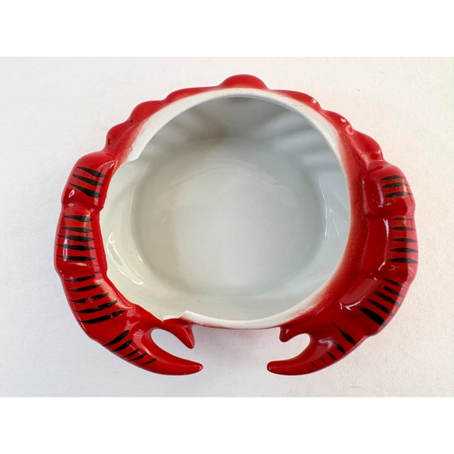 Red Mid-Century Crab Cocottes Set of 4 Lidded Dishes For Sale - Image 8 of 14