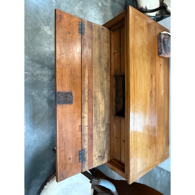 19th C. French Empire Style Commode With Drop Front For Sale - Image 9 of 12
