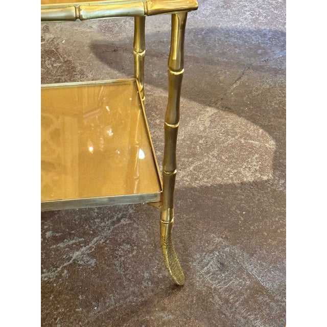 Pair of Bagues Design Bamboo Form Side Tables For Sale In Dallas - Image 6 of 7