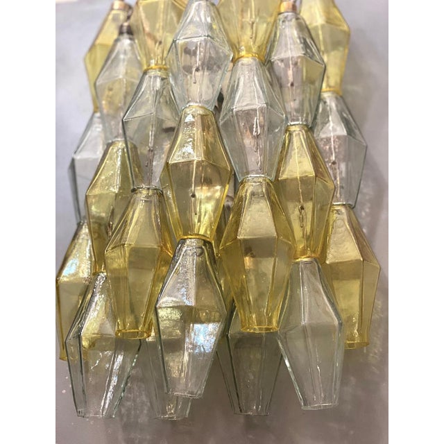 Yellow and Clear Poliedri Sconces by Carlo Scarpa for Venini, 1980s For Sale - Image 13 of 15