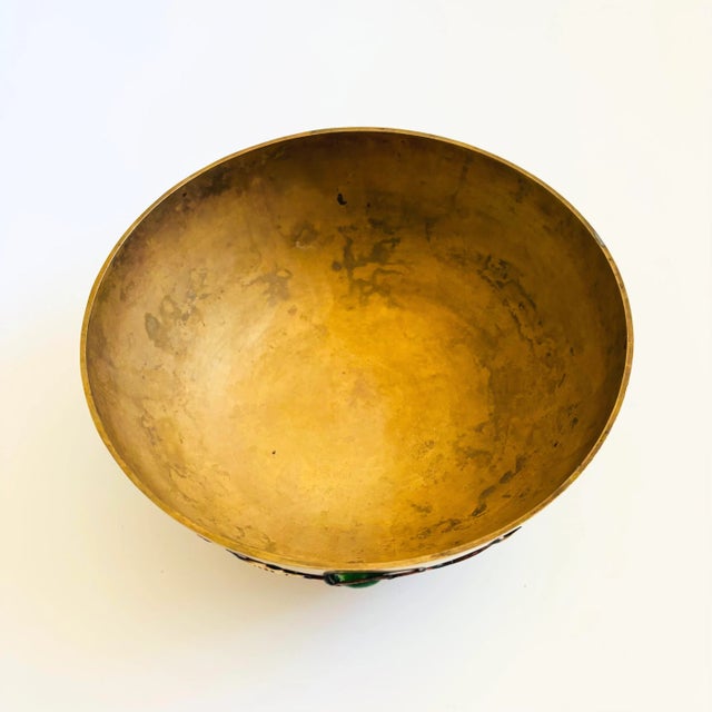 Late 20th Century Vintage Brass Bowl For Sale - Image 5 of 6