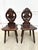 Pair 18th Century Italian Chestnut Hall Chairs Carved With Lion Crests For Sale - Image 9 of 12