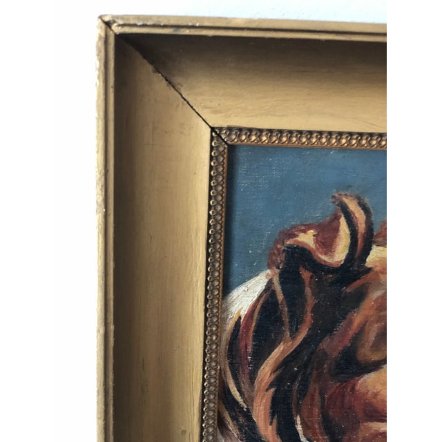Antique Original Dog Oil Painting, 19th Century Dog Portrait For Sale - Image 6 of 11