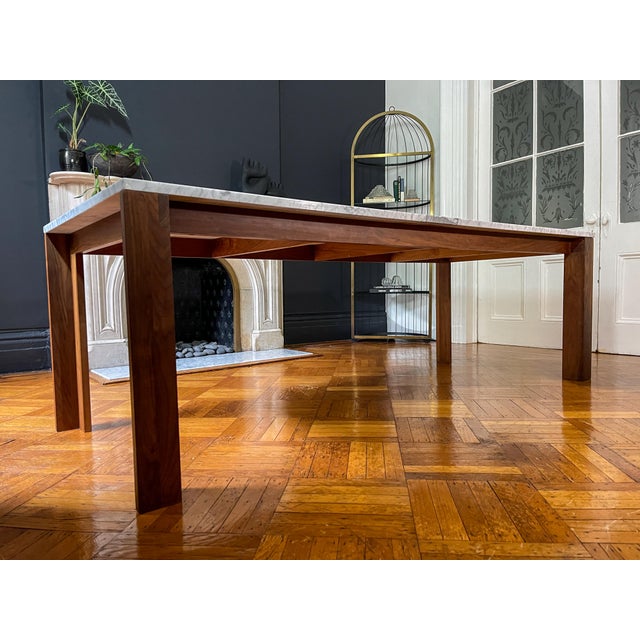 Mapp Carrara Marble Top Dining Table by Vincent Chia | Design Within Reach For Sale In New York - Image 6 of 13