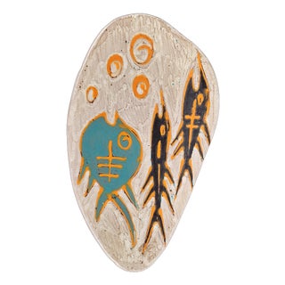 Ceramic Plate by Livia Gorka, Hungary, 1950s-1960s For Sale
