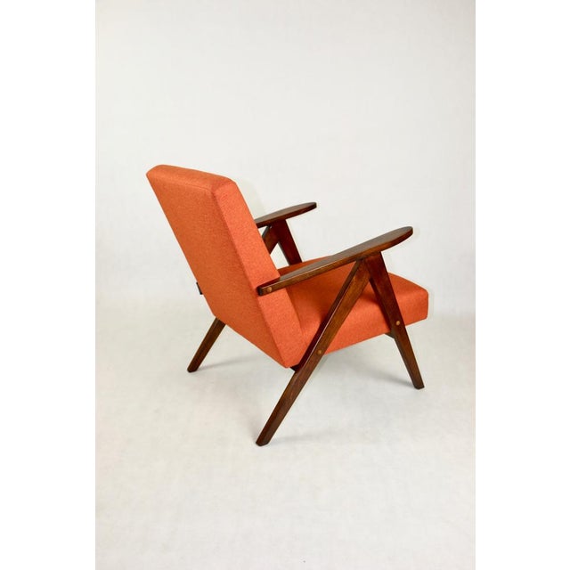 Vintage VAR B-310 Armchair in Orange-Brown Structural Fabric For Sale - Image 6 of 11