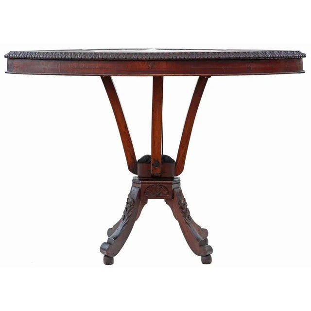 Antique 19th Century Anglo Indian Shield Shaped Centre Side Table For Sale - Image 4 of 6