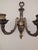 Vintage Pair of Brass Double Arm Wall Candle Scones - a Pair For Sale - Image 9 of 12