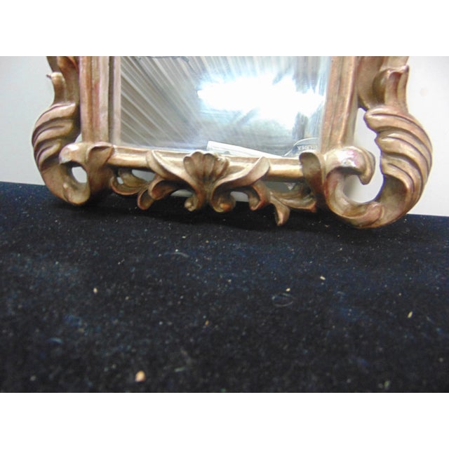Rococo Italian Rococo Style Gold Gilt Mirror For Sale - Image 3 of 6