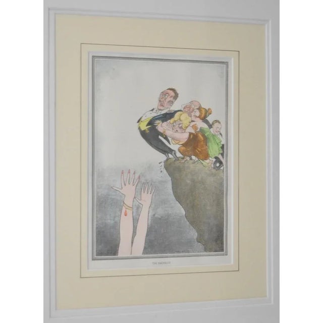 Illustration "The Bachelor" by HM Bateman Framed Print For Sale - Image 3 of 5