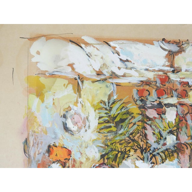 French Mid 20th Century Impressionist Interior Painting For Sale - Image 3 of 7