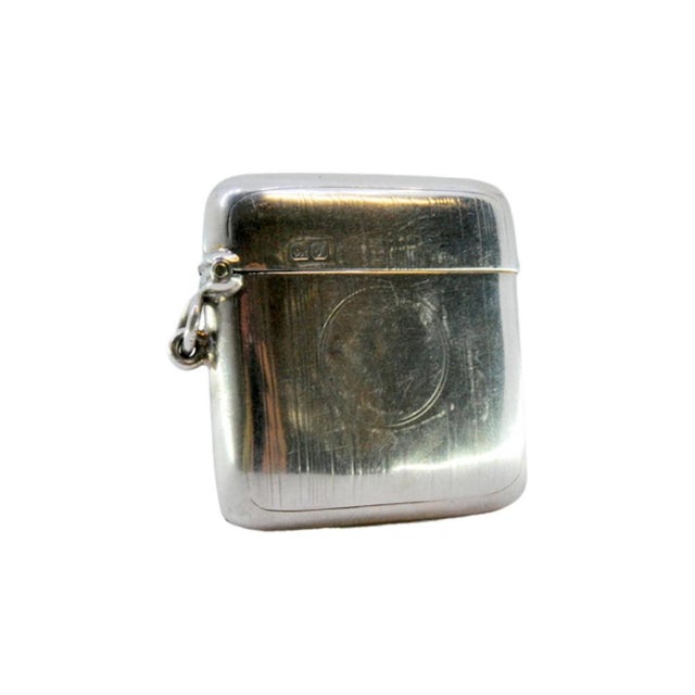 Silver Guilloche Silver Matchbox with Bands For Sale - Image 8 of 8