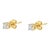Haus of Brilliance Yellow Plated Sterling Silver Diamond Stud Earring (1/4 cttw, I-J Color, I2-I3 Clarity) - 2 Pieces For Sale - Image 4 of 6